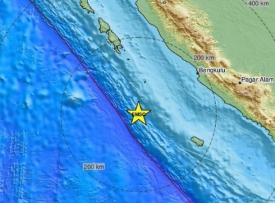 Ινδονησία: Ισχυρός σεισμός 6,7 βαθμών νοτιοδυτικά της Σουμάτρα