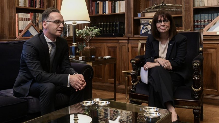 Σακελλαροπούλου (ΠτΔ) σε Maas (ΥΠΕΞ Γερμανίας): Αστάθεια στην ανατολική Μεσόγειο λόγω της τουρκικής προκλητικότητας