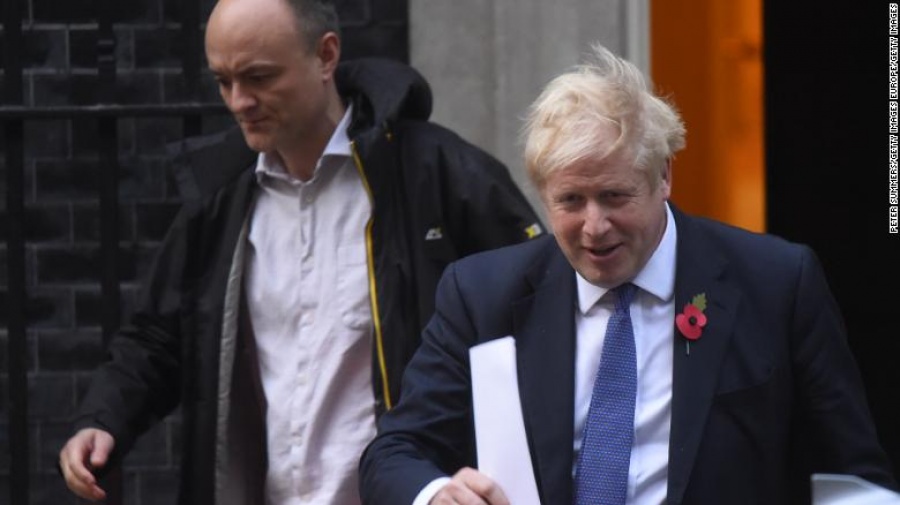 Βρετανία: Κάλυψη παρείχε ο Johnson στον σύμβουλό του Dominic Cummings για το ταξίδι εν μέσω καραντίνας