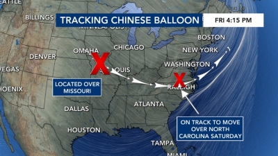 Η πορεία του κινεζικού αερόστατου στις ΗΠΑ