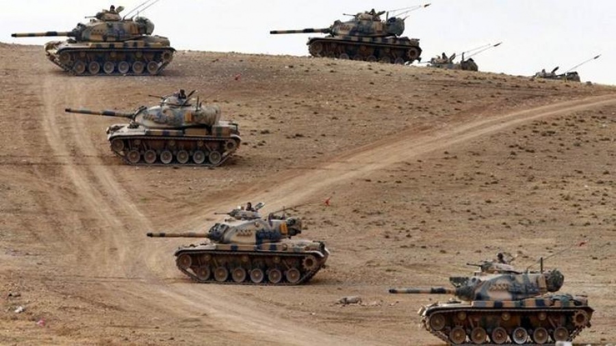 Επέλαση του τουρκικού στρατού στα περίχωρα της Μάνμπιτζ στο προπύργιο των Κούρδων στη Συρία