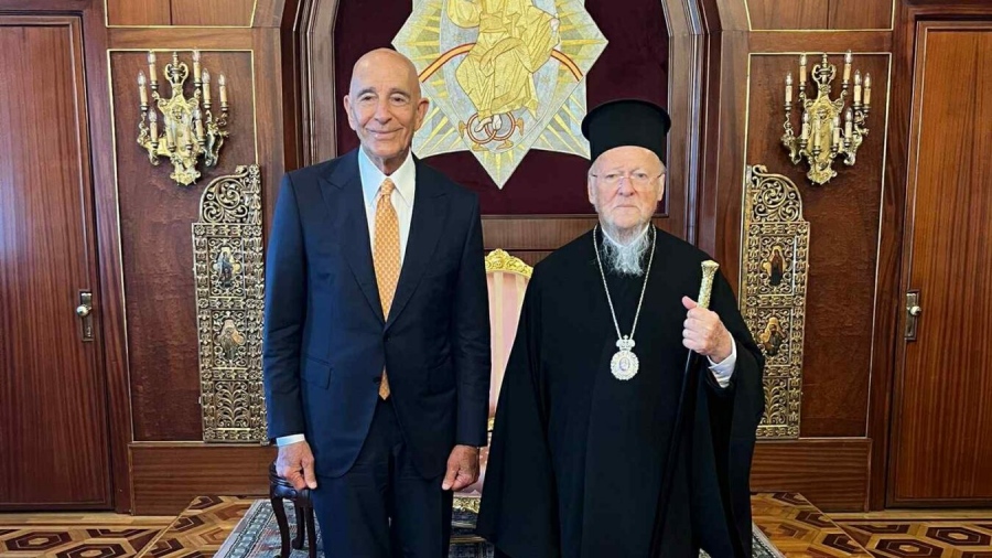 Συνάντηση Οικουμενικού Πατριάρχη Βαρθολομαίου με τον Αμερικανό πρέσβη στο Φανάρι – Barrack: Εγκάρδιο κλίμα