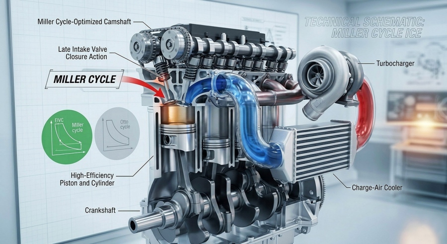 Euro 7: Πώς ο κύκλος Miller παρατείνει τη διάρκεια ζωής των κινητήρων βενζίνης