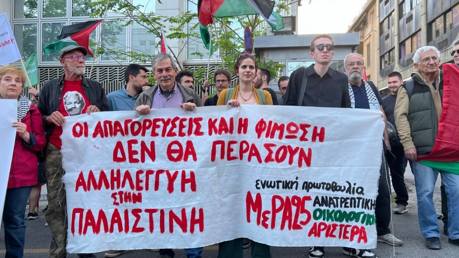 Μέρα25: Παρέμβαση Βαρουφάκη στη γερμανικη πρεσβεία - «Οι απαγορεύσεις δε θα περάσουν» (vid)