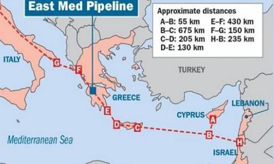 FT για EastMed: Το Ισραήλ αποκτά πρόσβαση στις ευρωπαϊκές αγορές και η Τουρκία γίνεται… έξαλλη - Το μήνυμα Erdogan μέσω… Λιβύης