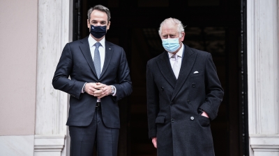 Συνάντηση Μητσοτάκη με πρίγκιπα Κάρολο - H συζήτηση για τις διμερείς σχέσεις και τη διακόσμηση του Μεγάρου Μαξίμου