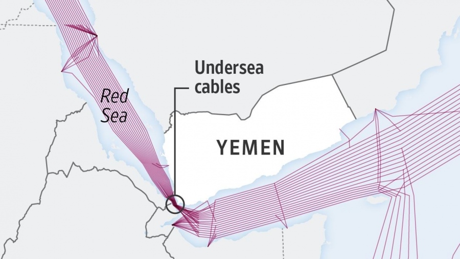 Ερυθρά Θάλασσα: Το στρατηγικό πλήγμα των Houthis σε υποθαλάσσια καλώδια που «έσβησε» τις τηλεπικοινωνίες στην Ασία
