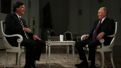 Ξεπέρασε κάθε ρεκόρ η ιστορική συνέντευξη Putin στον Carlson: 100 εκατομμύρια προβολές σε 13 ώρες, 705 χιλιάδες likes στο X