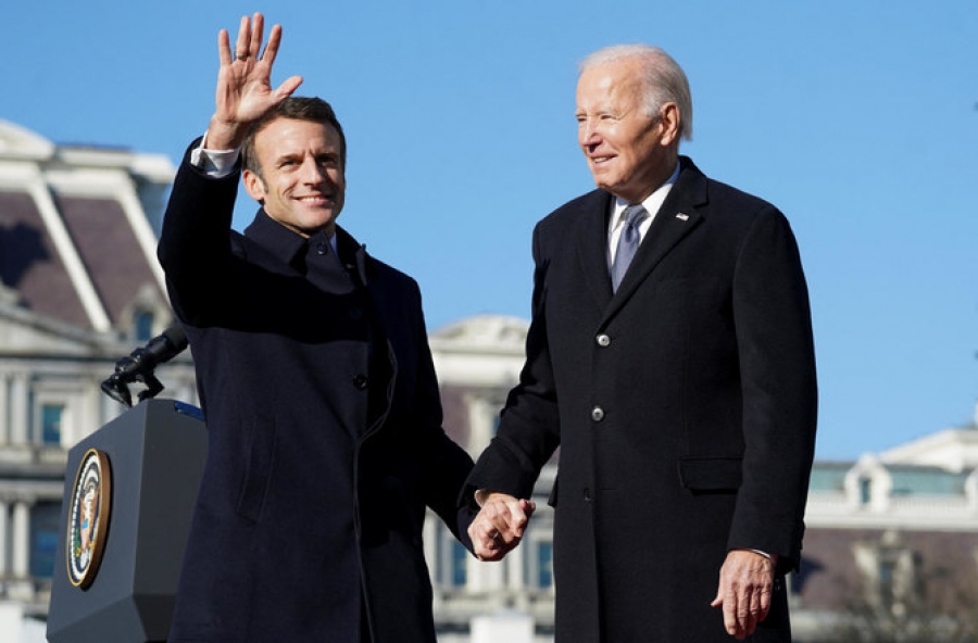 Για το ταξίδι του στην Κίνα και τη «στρατηγική αυτονομία της ΕΕ» ενημέρωσε τον Biden ο Macron