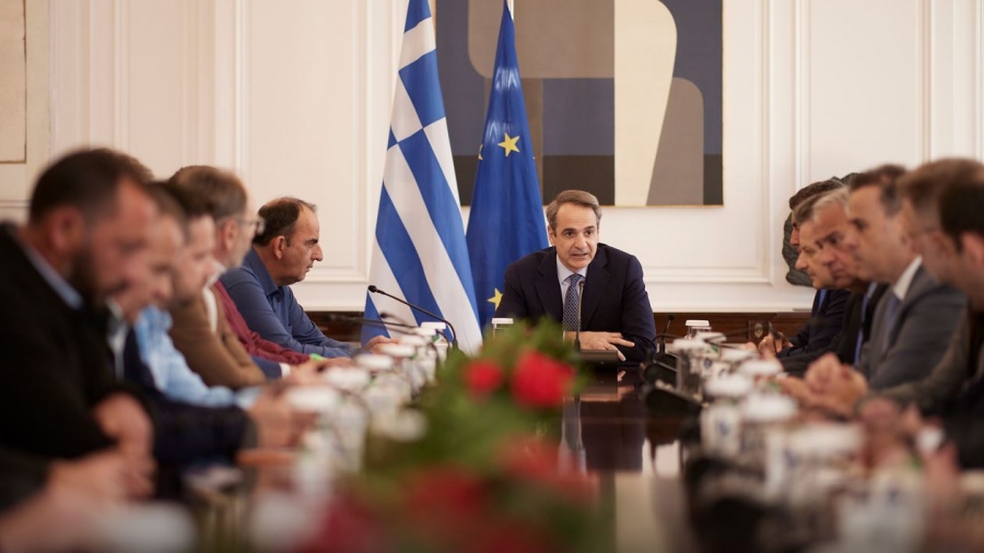 Στο Μαξίμου οι αγρότες- Τα κυβερνητικά μέτρα και  το μήνυμα Μητσοτάκη: Είμαστε εδώ για να σας ακούσουμε και να βρούμε λύσεις