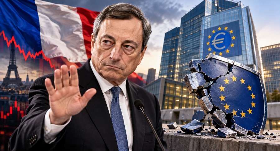 Απίστευτο «άδειασμα» Draghi σε Γαλλία: Μην περιμένετε να σας σώσει η ΕΚΤ, τέλος η ασπίδα προστασίας
