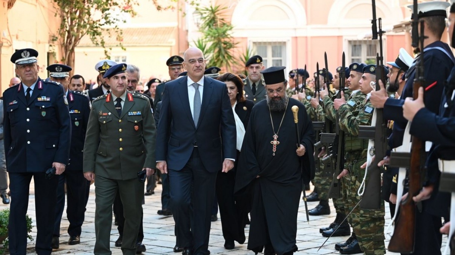 Στην Κέρκυρα ο Δένδιας: Απαιτείται συστράτευση, εθνική ενότητα και ομοψυχία