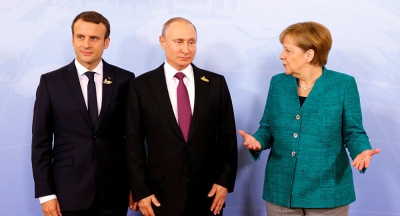 Έκκληση Macron και Merkel προς τον Putin να υποστηρίξει μια κατάπαυση του πυρός στη Συρία