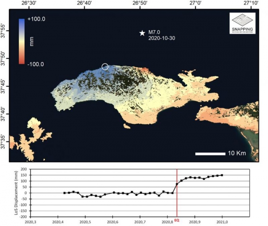 ΑΠΘ - Ευρωπαϊκός Οργανισμός Διαστήματος: Μετακινήσεις του εδάφους μετά από σεισμούς