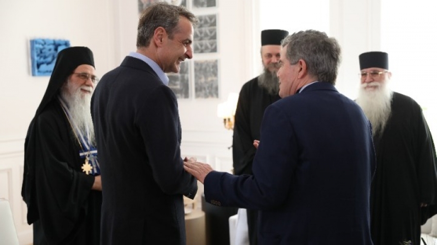 Ο Κυρ. Μητσοτάκης συναντήθηκε με τον διοικητή του Αγίου Όρους και εκπροσώπους της ιεράς κοινότητας