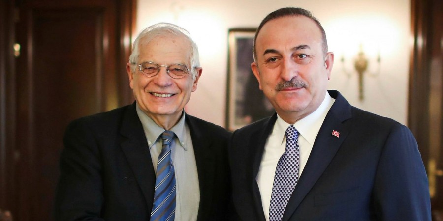 Ενταση Cavusoglu (ΥΠΕΞ Τουρκίας) - Borell (ΕΕ) με φόντο τους Ελληνοκύπριους