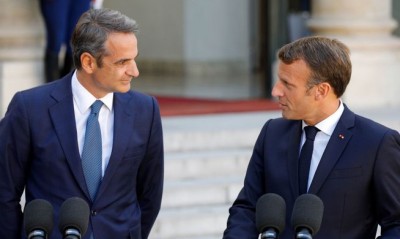Τηλεφωνική επικοινωνία Μητσοτάκη - Macron και τον πρόεδρο της Αιγύπτου Al-Sisi
