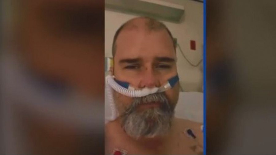 Αρνητής της μάσκας νόσησε βαριά από κορωνοϊό και απευθύνει έκκληση για προσοχή από το νοσοκομείο