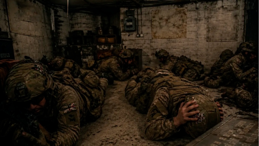 Συγκλονιστικό ντοκουμέντο - Βρετανοί στρατιώτες καλύπτονται κατά τη διάρκεια ιρανικής επίθεσης (vid)