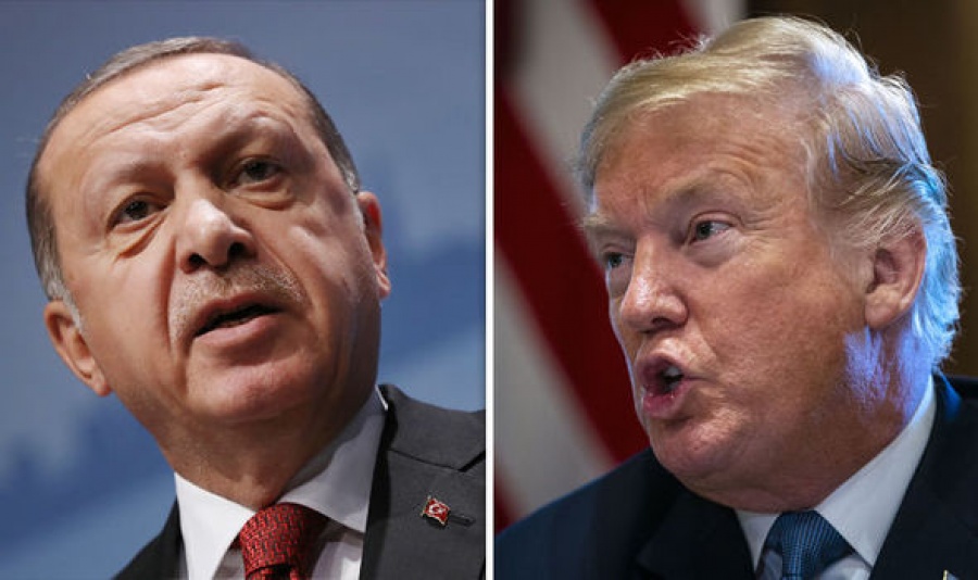 Τηλεφωνική επικοινωνία Trump - Erdogan για τη Συρία