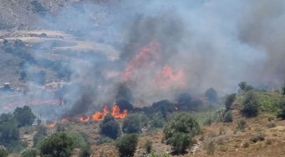 Δύσκολη νύχτα στην Κω - Μάχη με τις φλόγες, εκκενώνονται ξενοδοχεία στην Καρδάμαινα