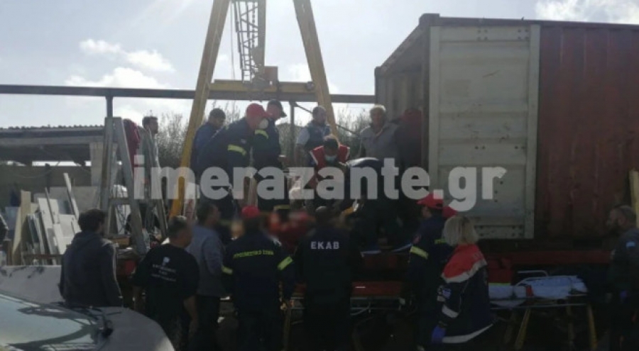 Τραγωδία στη Ζάκυνθο με έναν νεκρό: Εργάτες καταπλακώθηκαν από μάρμαρα σε επιχείρηση