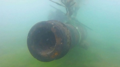 Κανόνι της Ρωσικής Αυτοκρατορίας ανασύρεται από τον Κριμαϊκό βυθό