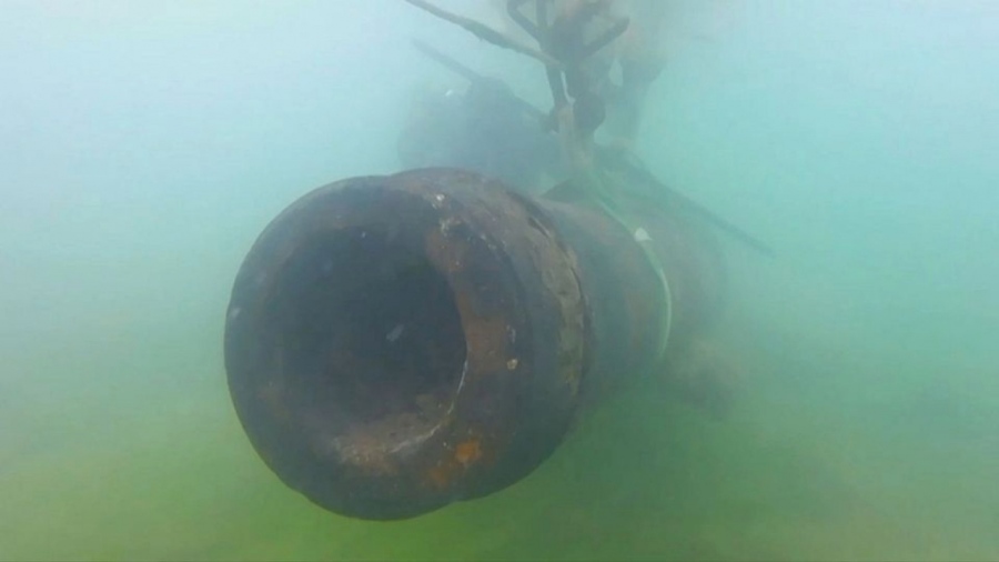 Κανόνι της Ρωσικής Αυτοκρατορίας ανασύρεται από τον Κριμαϊκό βυθό