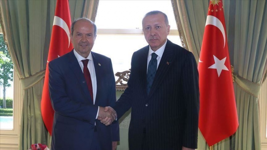 Στην Άγκυρα ο πρωθυπουργός του ψευδοκράτους Ersin Tatar – Συνάντηση με Erdogan