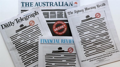 Με μαύρα πρωτοσέλιδα οι εφημερίδες στην Αυστραλία