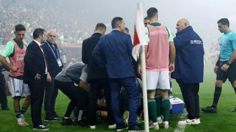 Συνελήφθη 21χρονος οπαδός για την κροτίδα που τραυμάτισε τον Χουάνκαρ στο «Καραϊσκάκη»