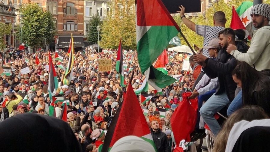Διαδηλώσεις υπέρ της Παλαιστίνης σε Βρυξέλλες και Λιέγη ενάντια στο ισραηλινό απαρτχάιντ