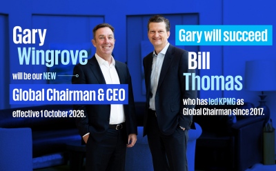 H KPMG ανακοινώνει την εκλογή του Gary Wingrove ως τον νέο Global Chairman και CEO της KPMG International