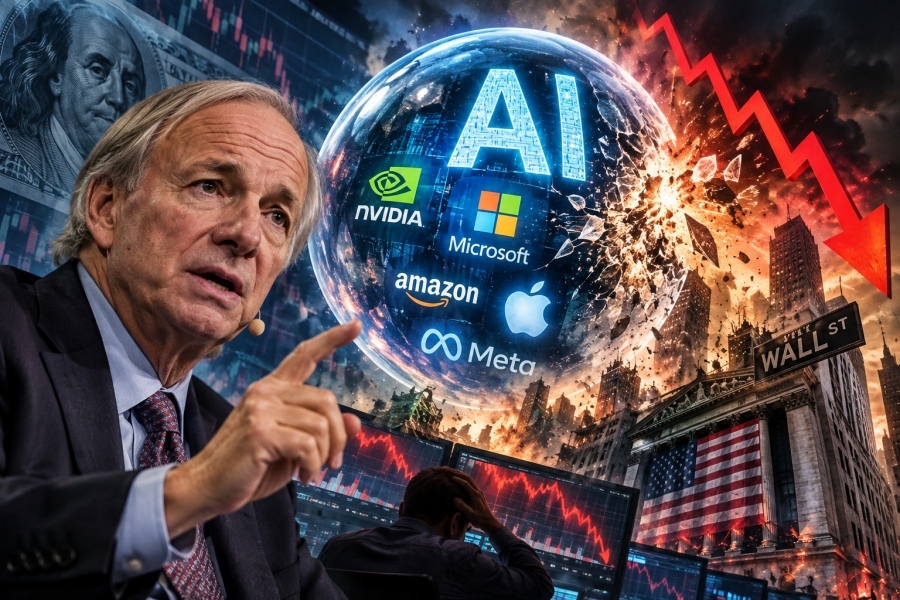 Ray Dalio warns of economic Armageddon: The AI bubble ready to burst – Is a market crash coming?