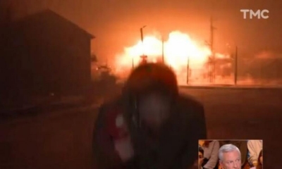 Ουκρανία: Στιγμές τρόμου για Γάλλο ρεπόρτερ από έκρηξη πίσω του σε live εκπομπή - Σοκαριστικό βίντεο