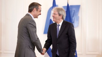 Στο Μαξίμου ο Gentiloni - Μητσοτάκης: Ισχυρή η κυβέρνηση, παραμένουμε πλήρως προσηλωμένοι στο μεταρρυθμιστικό πρόγραμμα