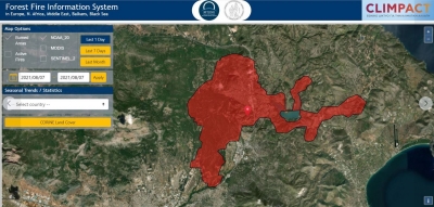 Εθνικό Αστεροσκοπείο Αθηνών: Νέες εκτιμήσεις για τις καμένες εκτάσεις σε Αττική και Εύβοια