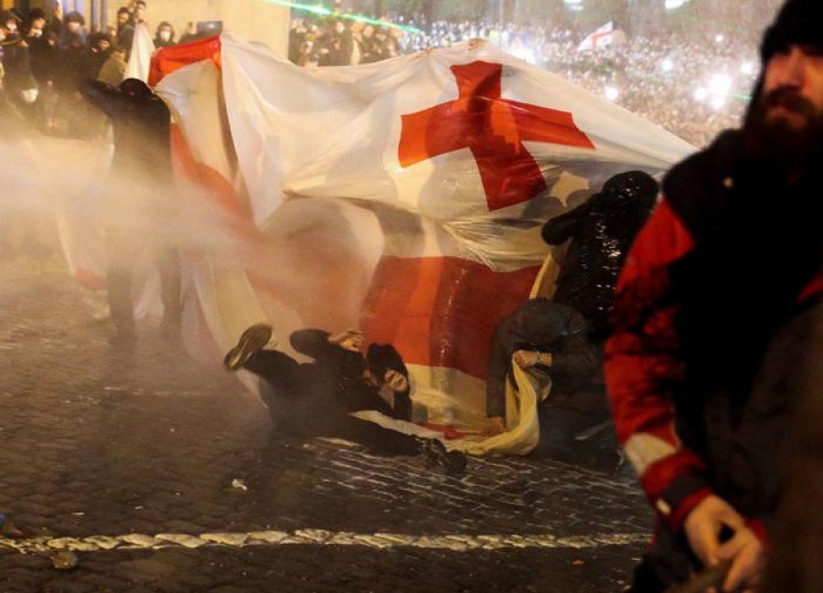 Περισσότεροι από 100 διαδηλωτές συνελήφθησαν στη Γεωργία κατά τη διάρκεια φιλοευρωπαϊκής διαδήλωσης