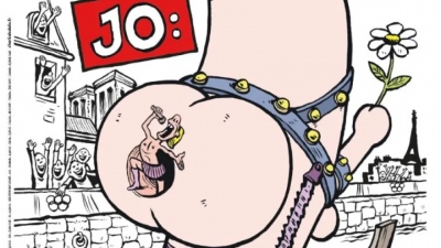 «Η τελετή λήξης θα είναι ακόμη καλύτερη!» - Το Charlie Hebdo σατιρίζει τις αθλιότητες των Γάλλων με ένα ανδρικό μόριο