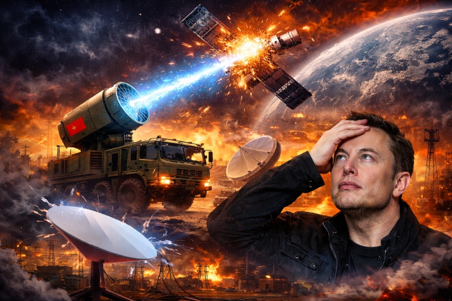 Ο «δολοφόνος» του Starlink: Η Κίνα ενεργοποιεί υπερόπλο μικροκυμάτων – Τρόμος για Elon Musk, «παραλύουν» δορυφόροι και δίκτυα