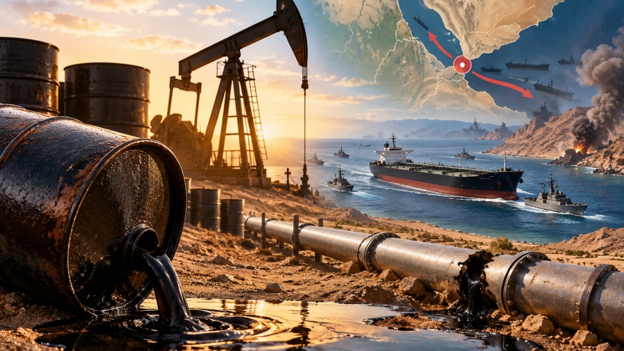 «Στεγνώνει» το πετρέλαιο: Xτυπούν αγωγούς, εξαντλούνται τα αποθέματα - Κλείνει ο East West, μάχη σε Bab el-Mandeb