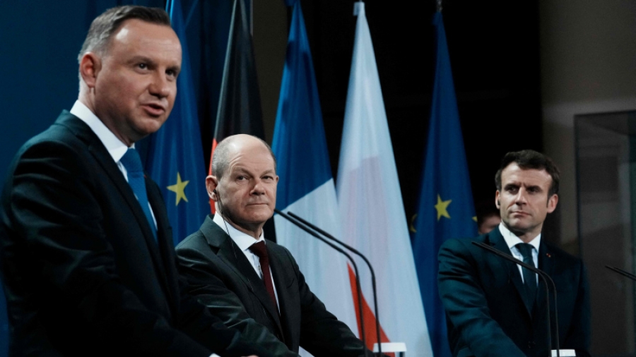 Ουκρανικό: Η διατήρηση της ειρήνης μέσω της διπλωματίας, με σαφή δράση στόχος των Macron, Scholz, Duda