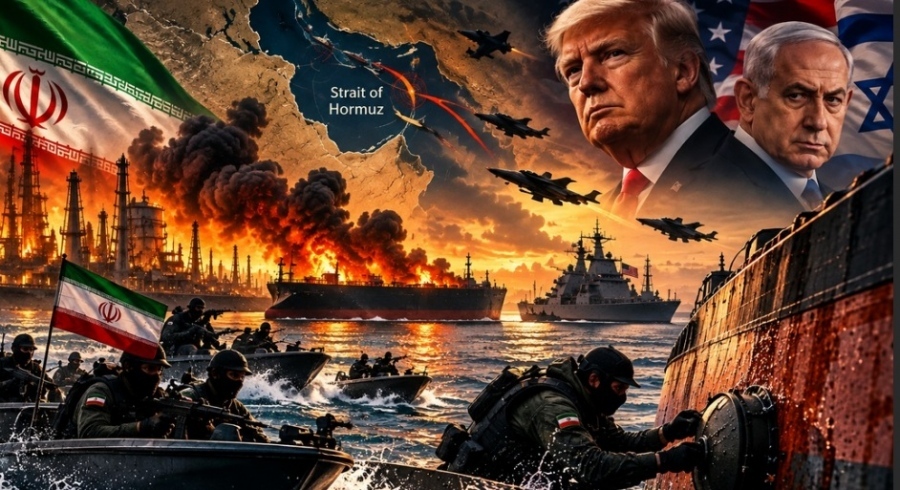 US and Israel target 77 sites in Iran as tanker blasts rock Strait of Hormuz