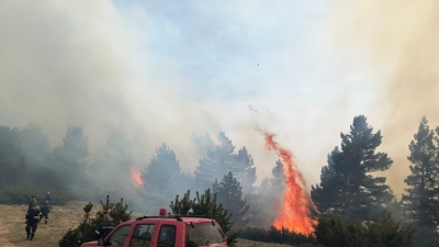 Θεσσαλονίκη: Οριοθετήθηκε η μεγάλη πυρκαγιά στα Πιέρια Όρη
