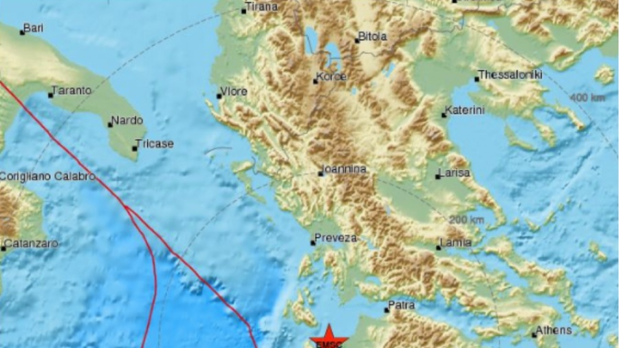 Σεισμός 4,5 βαθμών Ρίχτερ στη Ζάκυνθο