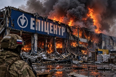 Η Ρωσία διαλύει το δίκτυο ανεφοδιασμού της Ουκρανίας -  Στάχτη η Epicentr, δέχθηκε ανηλεή χτυπήματα σε 4 πόλεις σε 24 ώρες