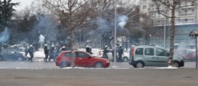 Ένταση στη Θεσσαλονίκη στη διαδήλωση για το lockdown