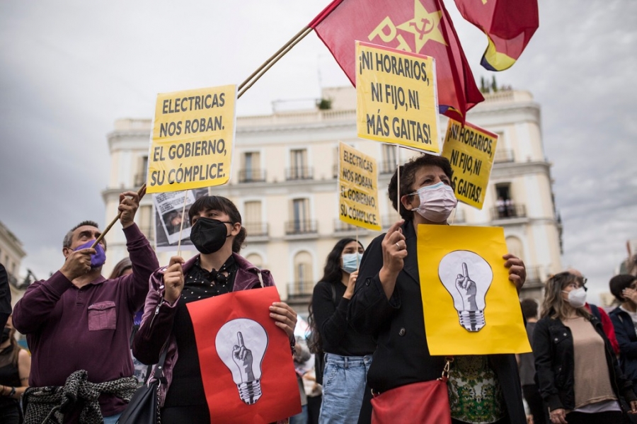 Ισπανία: Εκτίναξη 44% της τιμής του ηλεκτρικού ρεύματος – Εκτός ελέγχου η ενεργειακή κρίση