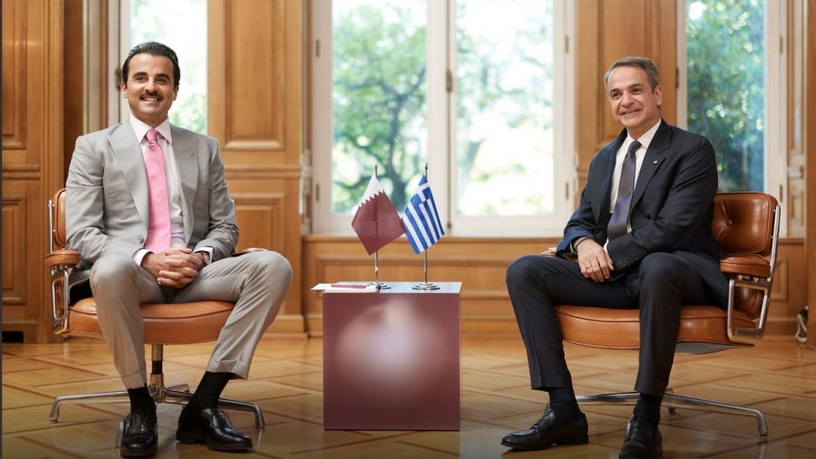 Αναβαθμισμένη και διευρυμένη μορφή συνεργασίας συμφώνησαν Μητσοτάκης και Εμίρης του Κατάρ - Στο επίκεντρο οι εξελίξεις στη Μέση Ανατολή