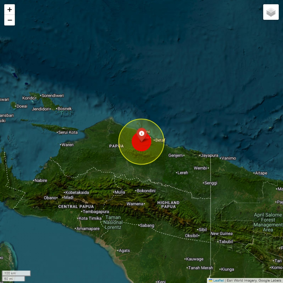 Σεισμός 6,5 Ρίχτερ στην Παπούα Νέα Γουινέα